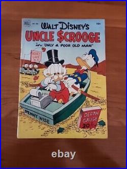 Dell Four Color #386 Uncle Scrooge Only A Poor Old Man 1952 1st Cover Rare