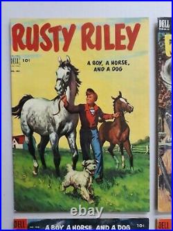 Dell Four Color 418, 451, 486, 554 Rusty Riley Golden Age Beautiful Condition