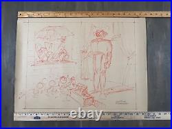 Dell Four Color # 422 1952 Drawn Signed Carl Barks Comic Art Sketch Prelim