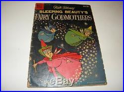 Dell Four Color #984 Sleeping Beauty's Fairy Godmothers Original Cover Art 1959