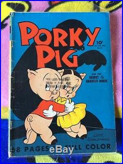Dell Four Color Comics 16 Porky Pig #1 Classic Golden Age Key