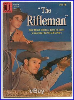 Dell Four Color Comics The Rifleman 1 1009 Tv Western