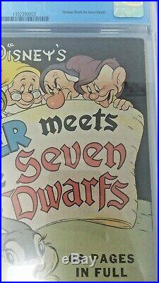 Dell Publishing Four Color #19 Thumper Seven Dwarfs Graded Comic Book 5.5 CGC
