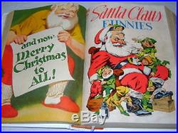 Dell Santa Claus Funnies 1- Four Color 1274 Bound Volume Lot Run Set Walt Kelly