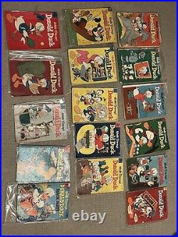 Dell Walt Disney's Donald Duck & Beach Party 16 Issue Lot 1953 1958 Carl Barks