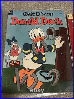 Dell Walt Disney's Donald Duck & Beach Party 16 Issue Lot 1953 1958 Carl Barks