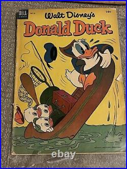 Dell Walt Disney's Donald Duck & Beach Party 16 Issue Lot 1953 1958 Carl Barks