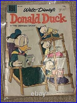 Dell Walt Disney's Donald Duck & Beach Party 16 Issue Lot 1953 1958 Carl Barks