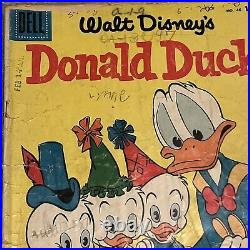 Dell Walt Disney's Donald Duck & Beach Party 16 Issue Lot 1953 1958 Carl Barks