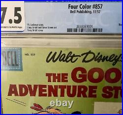 Dell Walt Disney's Four Color #857 CGC 7.5 Tony Strobl Cover Art 1957
