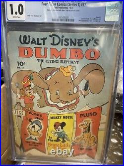 Disney Four Color 17 Dumbo First Appearance 1st App In Comics Cgc 1.0