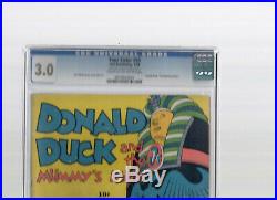 Donald Duck FOUR COLOR # 29 1943 Barks MUMMY'S RING CGC 3.0 VERY MINOR glue SALE