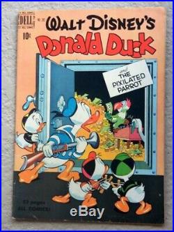 Donald Duck Four Color #282 Comic Book 1950 The Pixilated Parrot Carl Barks Vf