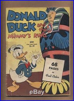 Donald Duck Four Color 29 (Q) Dell Comics 1943 Walt Disney Carl Barks (c#16234)