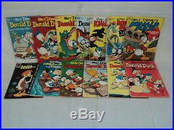 Donald Duck Four Color SET 13 Issues! Walt Disney 1951-1961 Dell Comics s 11157