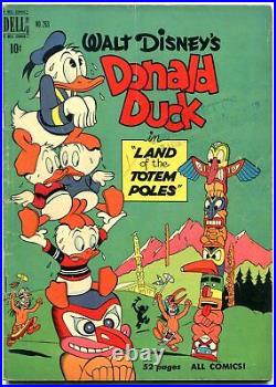 Donald Duck Land of the Totem Poles- Four Color Comics #263 1950-Carl Barks vg