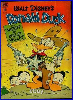 Donald Duck in Sheriff of Bullet Valley- Four Color Comics #199 1948 VG