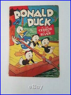 Donald Duck in Terror of the River Four Color no. 108 Carl Barks
