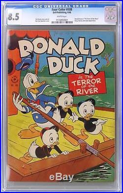 FOUR COLOR 108 Donald Duck Terror of the River, Dell 1946 CGC 8.5