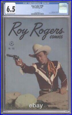 FOUR COLOR 109 CGC 6.5 4463700013 Beautiful Roy Rogers from 1946