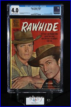 FOUR COLOR #1097 Rawhide Clint Eastwood, Eric Fleming Photo Dell (1960)