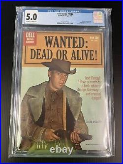FOUR COLOR #1102 Wanted Dead or Alive! CGC 5.0 Dell MCQUEEN 1960 PROSHIPPER
