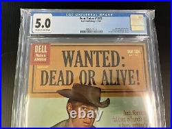 FOUR COLOR #1102 Wanted Dead or Alive! CGC 5.0 Dell MCQUEEN 1960 PROSHIPPER