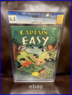 FOUR COLOR 111 CGC 6.5 WHITE PGS! FINE+ 1946 Rare Golden Captain Easy Lulu Belle