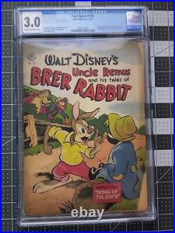 FOUR COLOR #129 CGC 3.0 Uncle Remus Brer Rabbit Dell 1947 Rare Song of South