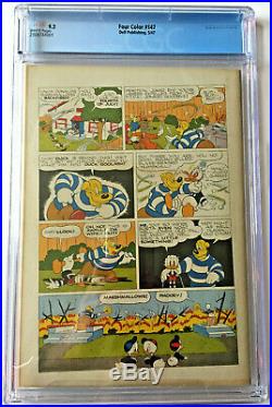 FOUR COLOR #147, GRADED BY CGC 9.2, WHITE pages, CARL BARKS (not pgx)