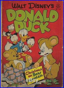 FOUR COLOR # 178 (Donald Duck) 1st App. UNCLE SCROOGE -CLASSIC Carl Barks- 1947