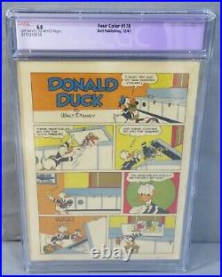 FOUR COLOR #178 (Uncle Scrooge 1st appearance) CGC 6.0 FN Dell 1947 Donald Duck