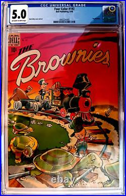 FOUR COLOR #192 CGC 5.0 OW-W 1948 DELL nice golden age BROWNIES, all WALT KELLY