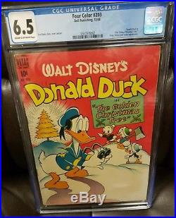 FOUR COLOR #203, CGC 6.5 (DEC 1948, Dell) DONALD DUCK IN THE GOLDEN CHRISTMAS