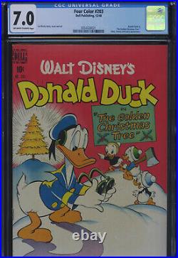 FOUR COLOR #203 Donald Duck 7.0, OW-W Barks Golden Age