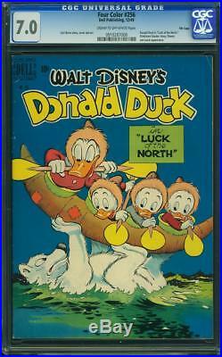 FOUR COLOR #256 CGC 7.0 FILE COPY 1949, Carl Barks, Donald Duck
