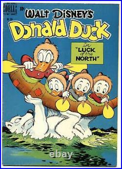 FOUR COLOR #256 VG, Donald Duck, Luck of the North, Carl Barks, Dell Comics 1949