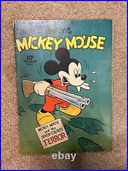 FOUR COLOR #27 (1943) MICKEY MOUSE AND THE 7-COLORED TERROR Complete