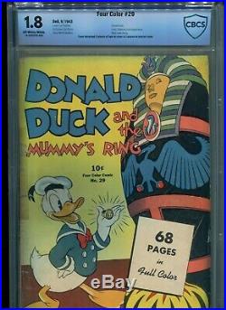 FOUR COLOR 29, 1943, CBCS 1.8, 2nd DONALD DUCK COMIC IN SERIES