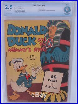 FOUR COLOR # 29 US DELL 9/1943 Donald Duck Mummy's Ring Barks CBCS 2.5 G+