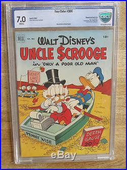 FOUR COLOR # 386 US original 1952 Uncle Scrooge #1 by Carl Barks 7.0 CBCS FVF