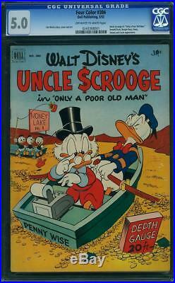 FOUR COLOR # 386 US original 1952 Uncle Scrooge #1 by Carl Barks CGC 5.0 VG-FN
