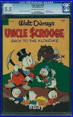 FOUR COLOR # 456 US DELL 1953 Uncle Scrooge # 2 b y Carl Barks CGC 5.5 FN
