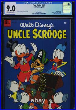 FOUR COLOR #495 Uncle Scrooge (#3) CGC-9.0, OW-W Barks classic
