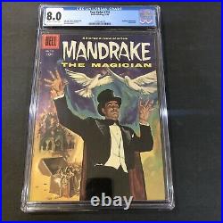 FOUR COLOR #752 CGC 8.0 MANDRAKE THE MAGICIAN (1956) DELL Painted Cover