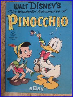 FOUR COLOR # 92 US original 1945 Pinochio + Donald Duck by Kelly VFN