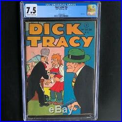FOUR COLOR #96 CGC 7.5 RARE Golden Age Dick Tracy Comic Book! Dell 1946