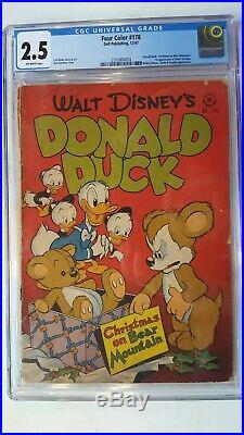 FOUR COLOR COMICS # 178 DELL 1947 CGC 2.5 1st FIRST UNCLE SCROOGE