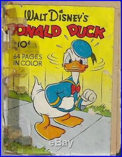 FOUR COLOR COMICS #4 (SERIES 1) Walt Disney's Donald Duck. Top 100 GA Key. 1940