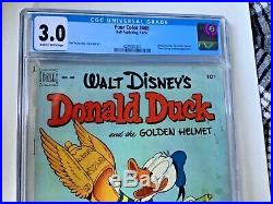 FOUR COLOR DELL #408 DONALD DUCK 1952 CGC 3.0 golden age SLAB IS PERFECT